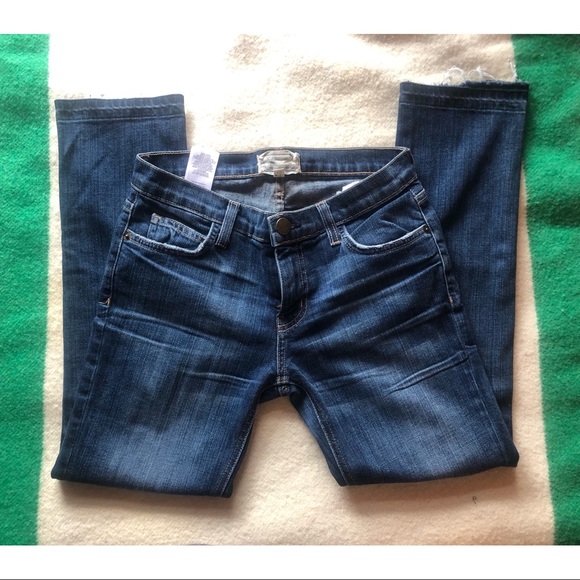 Current/Elliott Denim - Current/Elliot The Cropped Straight Jeans Size 24